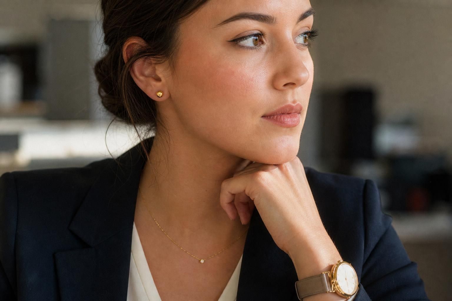 découvrez comment harmoniser bijoux et maquillage pour un entretien d'embauche afin de faire bonne impression tout en restant professionnel et élégant.